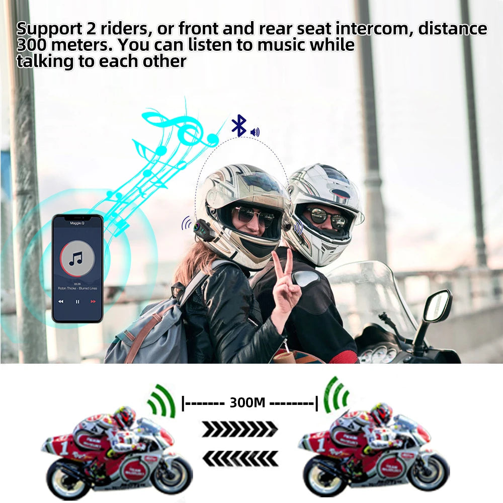 Motorcycle Intercom Headset